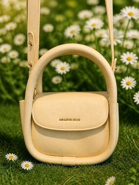 Amazing Song, Real Leather, NWT, Mini Cute Purse